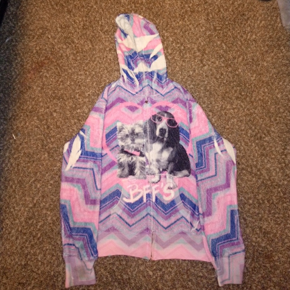 Soft jacket with BFF dogs